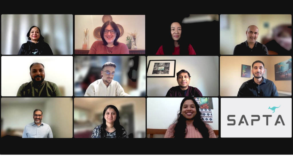 Sapta Team Photo on Zoom